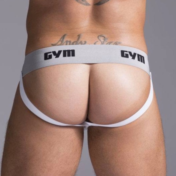 NWT GYM Workout Jockstrap 2.0 with 2" Waistband In White - Picture 5 of 5